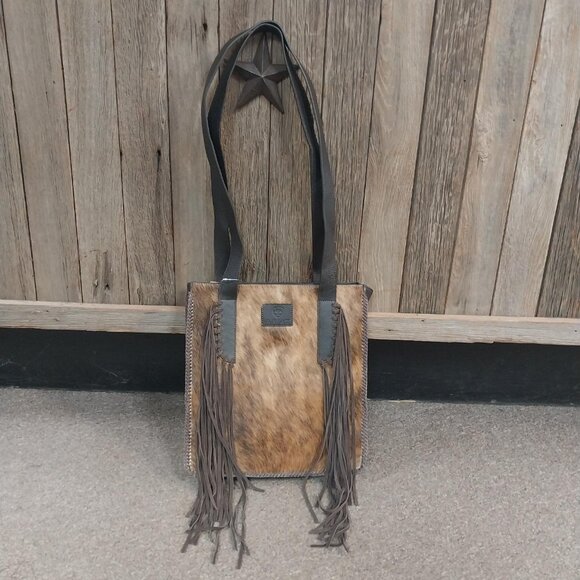 Ariat Handbags - Ariat Leather Scarlett Long Tote Purse with Fringe